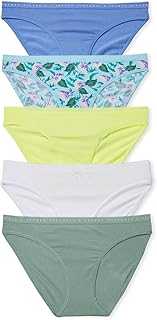 Women's Cotton Bikini Underwear, Moderate Coverage Panties for Women, Multi Pack (XS-XXL)