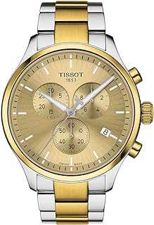 mens Tissot Chrono XL Stainless Steel Casual Watch Grey, Gold T1166172202100