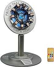 Arc Reactor Light, Rechargeable Superhero Lamp, Multi-Color Cute Table Decor, Gift for Him, Iron Tony Has A Heart(Touch/Remote).