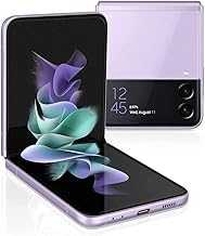 Samsung Galaxy Z Flip3 5G (128GB, 8GB) 6.7" AMOLED, Snapdragon 888, 5G VoLTE, Fully Unlocked, F711U, Lavender (Renewed)