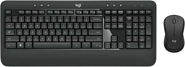 MK540 Advanced Wireless Keyboard and Mouse Combo for Windows, 2.4 GHz Unifying USB-Receiver, Multimedia Hotkeys, 3-Year Battery Life, for PC, Laptop