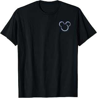 Mickey and Friends Mickey Neon Outline Front & Back T-Shirt