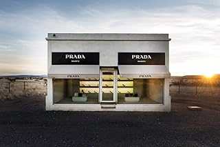 Photo Print - Prada Marfa, Valentine, TX - A Permanently Installed Sculpture by Artists Elmgreen and Dragset - Historic Fine Art Wall Décor Poster - 14in x 11in