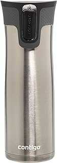 West Loop Stainless Steel 24oz Vacuum-Insulated Travel Mug, Spill-Proof Lid, Hot up to 5 Hours and Cold up to 12 Hours