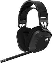 HS80 RGB WIRELESS Multiplatform Gaming Headset - Dolby Atmos - Lightweight Comfort Design - Broadcast Quality Microphone - iCUE Compatible - PC, Mac, PS5, PS4 - Black