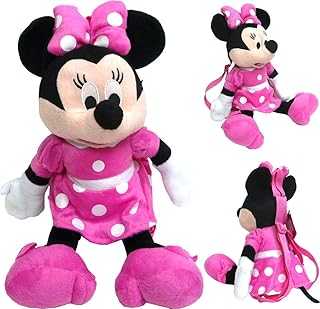 Minnie Mouse Disney 16" 3D Plush Backpack - Pink