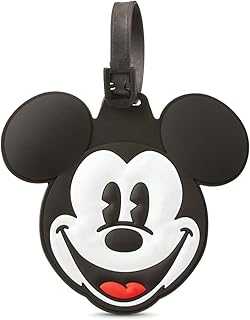 Disney Luggage Tag, Mickey Mouse Head, One Size