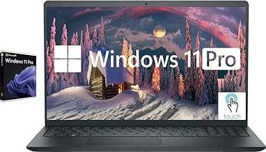 Inspiron Touchscreen Laptop, 15.6" Business & Student Laptop Computer, Windows 11 Pro Laptop 32GB RAM 1TB SSD, Intel i5-1155G7 Processor, Full HD IPS Display, Numeric Keypad, HDMI, Carbon Black