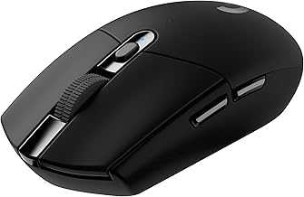 Logitech G305 Lightspeed Wireless Gaming Mouse, Hero 12K Sensor, 12,000 DPI, Lightweight, 6 Programmable Buttons, 250h Battery Life, On-Board Memory, PC/Mac - Black