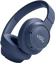 Tune 720BT - Wireless Over-Ear Headphones with JBL Pure Bass Sound, Bluetooth 5.3, Up to 76H Battery Life and Speed Charge, Lightweight, Comfortable and Foldable Design (Blue)