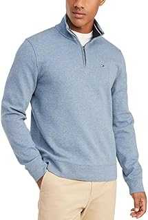 Men's Long Sleeve Fleece Quarter Zip Pullover Sweatshirt