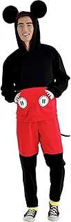 Micky Mouse Sweatsuit Costume for Men - Disney Costume Includes Hoodie, Joggers, & Detachable Tail - Costumes for Halloween, Birthday Parties & Themed Events