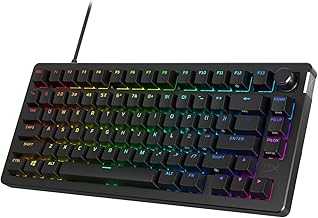 Alloy Rise 75 – Hot-Swappable 75% Mechanical Gaming Keyboard, PC, Ambient Light Sensor, Gasket Mounted, Linear Switches