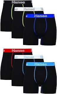 Men's Underwear Boxer Briefs, Cotton Stretch Moisture-Wicking Underwear, Multi-pack