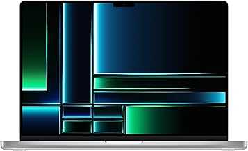 2023 MacBook Pro Laptop with Apple M2 Pro chip with 12‑core CPU and 19‑core GPU: 16.2-inch Liquid Retina XDR Display, 16GB Unified Memory, 512GB SSD Storage. Works with iPhone/iPad; Silver