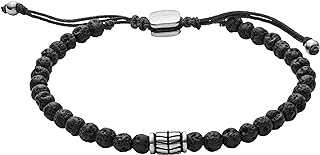 Men's Stainless Steel and Genuine Leather and/or Beaded Bracelet for Men