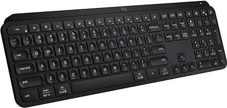 Logitech MX Keys S Wireless Backlit Keyboard with Programmable Keys - Black (Renewed)