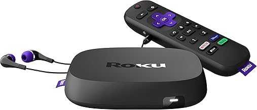 Roku Ultra 2020 | Streaming Media Player HD/4K/HDR, Bluetooth Streaming, andRoku Voice Remote with Headphone Jack and Personal Shortcuts, includes Premium HDMI Cable (Renewed)