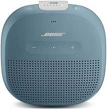 SoundLink Micro Bluetooth Speaker: Small Portable Waterproof Speaker with Microphone, Stone Blue