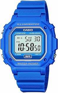 F108WH Series | Men's Digital Watch | Illuminator | Water Resistant | LED Light | Daily Alarm | 1/100 SEC Stopwatch | 3 Hands (HR, Min, SEC) | Date/Day Display | Daily Alarm | 7 Year Battery