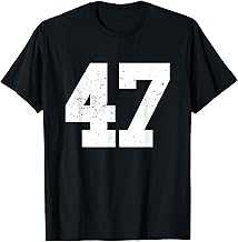 #47 Sports Fan Player T Shirt Number 47 Game Winner Lucky T-Shirt