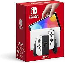 Nintendo Switch (OLED model) with White Joy-Con