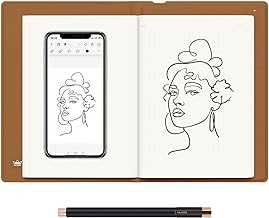 Note 2-in-1 Digital Notebook Drawing Tablet With Battery-free Pen, Bluetooth Wireless Paper Tablet Electronic Writing Pad for Note-taking, Digital Art & Meeting, Refillable A5 Notepad, 9.5x7inch