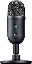 Seiren V2 X USB Condenser Microphone for Streaming and Gaming on PC: Supercardioid Pickup Pattern - Integrated Digital Limiter - Mic Monitoring and Gain Control - Built-in Shock Absorber