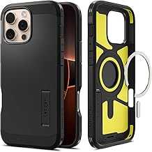 Tough Armor (Ai) MagFit Designed for iPhone 16 Pro Case [Kickstand] [Military-Grade Protection] Compatible with MagSafe - Black