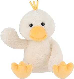 Apricot Lamb Toys Plush White Velvet Duck with Thin Foot Stuffed Animal Soft Cuddly Perfect for Kids 9.8 Inches