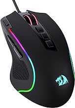 M612 Predator RGB Gaming Mouse, 8000 DPI Wired Optical Gamer Mouse with 11 Programmable Buttons & 5 Backlit Modes, Software Supports DIY Keybinds Rapid Fire Button