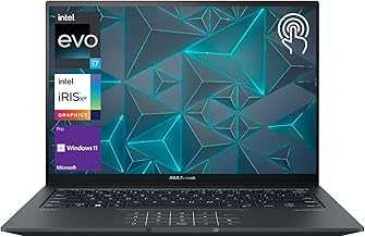 Zenbook 14X OLED Laptop, 14.5" WQXGA Touchscreen, 13th Gen Intel Core i7-13700H, 16GB RAM, 1TB PCIe SSD, Webcam, Thunderbolts, HDMI, Wi-Fi 6, Windows 11 Pro, Gray