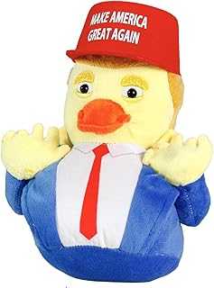 Trump Duck Plush Toy with Red Hat Donald Trump Merchandise Duck Plush Donald Trump Doll Donald Trump Duck Stuffed Animal Donald Trump Gifts