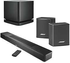 Smart Soundbar 600, Black Bundle with Wireless Surround Speakers (Pair), Bass Module 500