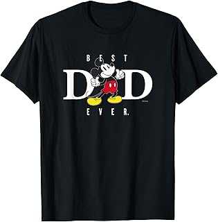 Mickey Mouse Best Dad Ever Thumbs Up Father’s Day T-Shirt