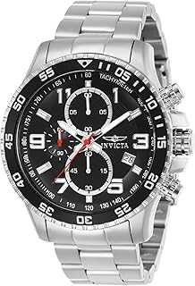 Men's 14875 Specialty Chronograph Black Textured Dial Stainless Steel Watch