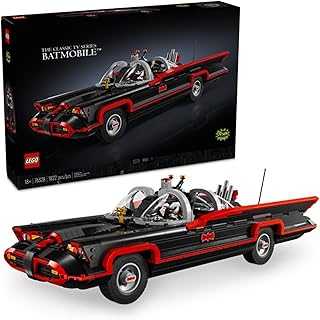 DC Batman: The Classic TV Series Batmobile, DC Collectible Car, Building Set Inspired by The 1966 Television Show’s Classic Batmobile, Creative DC Gift for Adults and Super Hero Fans, 76328