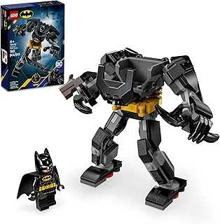 DC Batman: Batman Mech Armor Super Hero Toy, Collectible Robot Action Figure and Batman Minifigure Included, Creative Super Hero Gift for Kids & Batman Fans Ages 6 and Up, 76270