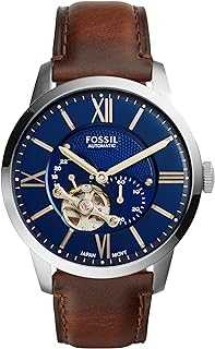 Townsman Men's Automatic Watch with Mechanical Movement and Skeleton Dial