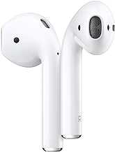 AirPods (2nd Generation) Wireless Ear Buds, Bluetooth Headphones with Lightning Charging Case Included, Over 24 Hours of Battery Life, Effortless Setup for iPhone