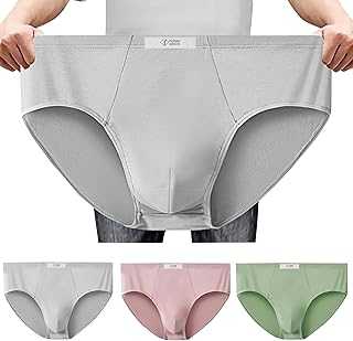 Men's Briefs Modal underwear sexy Bikini Stretch Soft Comfy Oversized fitness Triangle Underpants men 3Pc