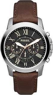 Grant Men's Watch with Chronograph or Automatic Display and Genuine Leather or Stainless Steel Band