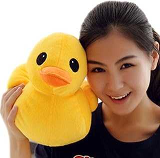 Bansusu 30CM Plush Yellow Duck Soft Stuffed Animal Toy Sofa Decoration for Kids Birthday