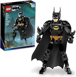 DC Batman Construction Figure 76259 Buildable DC Action Figure, Fully Jointed DC Toy for Play and Display with Cape and Authentic Details from the Batman Returns Movie, Batman Toy for 8 Year Olds