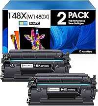 (9,500 Pages High Capacity Compatible Toner Cartridges Replacement for HP 148X W1480X 148A W1480A for HP MFP 4101fdw MFP 4101fdn MFP 4101dw 4001dw 4001dn 4001n Printer (Black, 2-Pack)