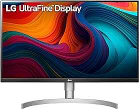 UltraFine UHD 27-Inch 4K UHD 2160p Computer Monitor 27UN850-W, IPS with VESA DisplayHDR 400, AMD FreeSync, and USB-C, White,Silver