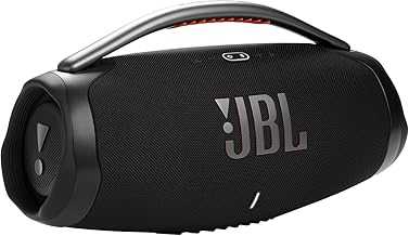 Boombox 3 Portable Bluetooth Speaker, Black - IP67 Dustproof and Waterproof, up to 24 Hours of Nonstop Playback - WEPGPY Cable