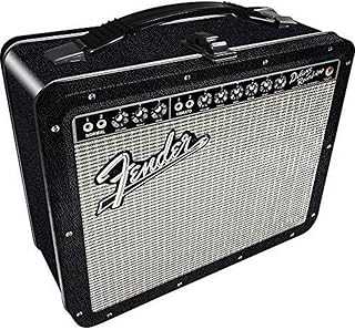 Fender Amp Large Fun Box - Sturdy Tin Storage Box with Plastic Handle & Embossed Front Cover - Officially Licensed Fender Merchandise & Collectible Gift