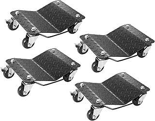 Wheel Dolly, 6000 lbs/2722 kg Car Moving Dolly, Wheel Dolly Car Tire Stake Set of 4 Piece, Heavy-Duty Car Tire Dolly Cart Moving Cars, Trucks, Trailers, Motorcycles, and Boats