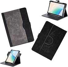 Case for Motorola Moto Tab G62 Tablet Case 360 Degree Rotation Multi-Viewing Angels PU Leather Stand Folio Cover Black